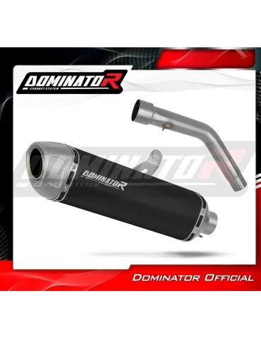 Silencieux slip-on Dominator S6 Noir pour Triumph Tiger 800 XCA (2018-2020)