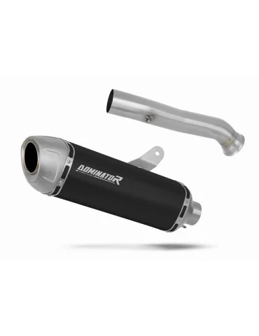 Silencieux slip-on Dominator S6 Noir pour Husqvarna Norden 901 (2022-2025)