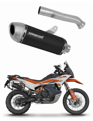 Silencieux slip-on Dominator S6 Noir pour KTM 890 Adventure / R (2021-2025)