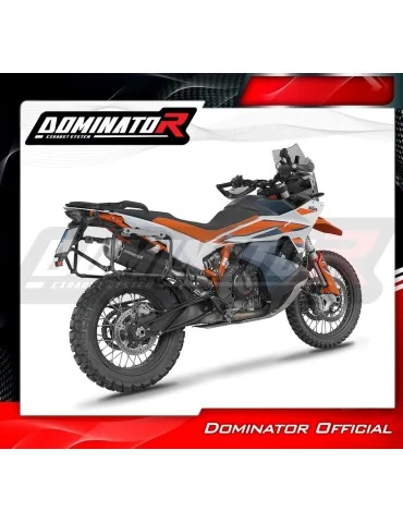Silencieux slip-on Dominator S6 Noir pour KTM 890 Adventure / R (2021-2025)