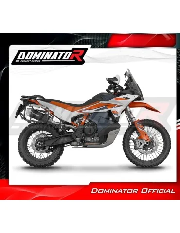 Silencieux slip-on Dominator S6 Noir pour KTM 890 Adventure / R (2021-2025)