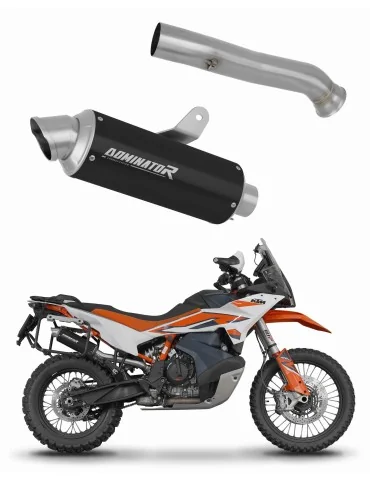 Silencieux slip-on Dominator GPF Noir pour KTM 790 Adventure / R (2019-2025)