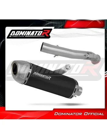 Silencieux slip-on Dominator S6 Noir pour CF Moto 800 MT Explore / Sport / Touring (2022-2025)