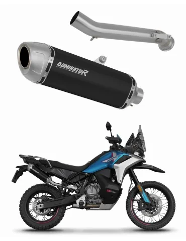 Silencieux slip-on Dominator S6 Noir pour CF Moto 800 MT-X (2025)