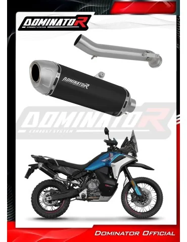 Silencieux slip-on Dominator S6 Noir pour CF Moto 800 MT-X (2025)