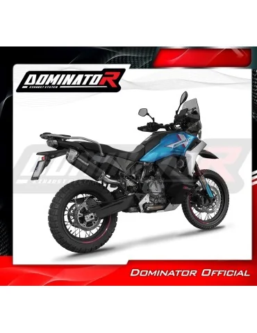 Silencieux slip-on Dominator S6 Noir pour CF Moto 800 MT-X (2025)