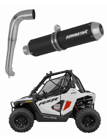 Silencieux slip-on Dominator MX Noir pour Polaris RZR 200 (2022-2025)