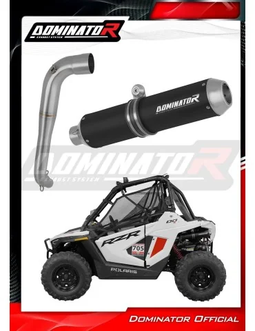 Silencieux slip-on Dominator MX Noir pour Polaris RZR 200 (2022-2025)