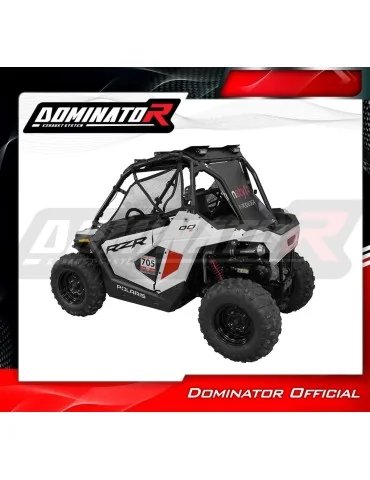 Silencieux slip-on Dominator MX Noir pour Polaris RZR 200 (2022-2025)