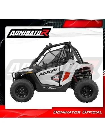 Silencieux slip-on Dominator MX Noir pour Polaris RZR 200 (2022-2025)