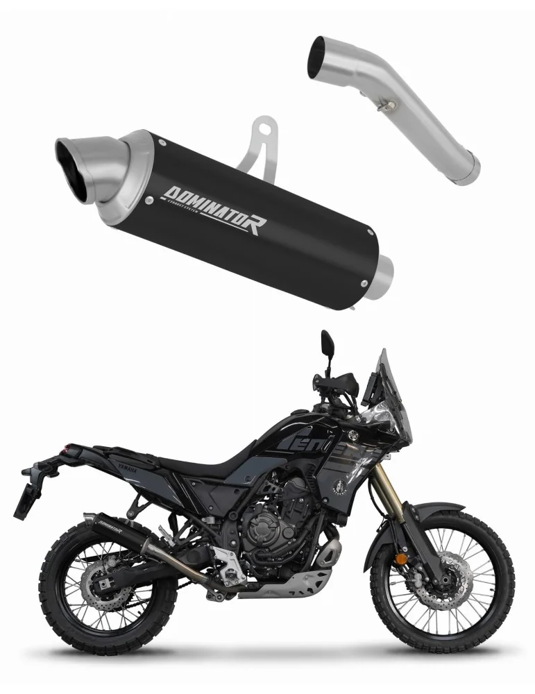 Silencieux slip-on Dominator GPF Noir pour Yamaha Tenere 700 (2019-2020)