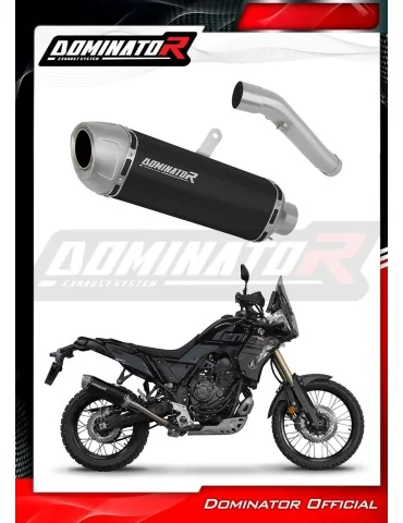 Silencieux slip-on Dominator S6 Noir pour Yamaha Tenere 700 (2025-2026)