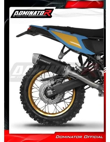 Silencieux slip-on Dominator S6 Noir pour Yamaha Tenere 700 (2025-2026)
