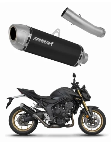 Silencieux slip-on Dominator S6 Noir pour Honda CB 1000 Hornet / SP (2025)