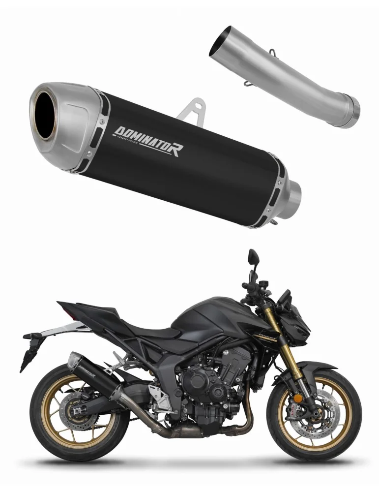 Silencieux slip-on Dominator S6 Noir pour Honda CB 1000 Hornet / SP (2025)