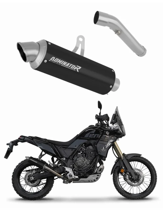 Silencieux slip-on Dominator GPF Noir pour Yamaha Tenere 700 (2021-2024)