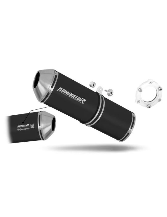Silencieux bolt-on homologué Dominator OVR Noir pour Yamaha YZF 1000 R Thunderace (1996-2003)