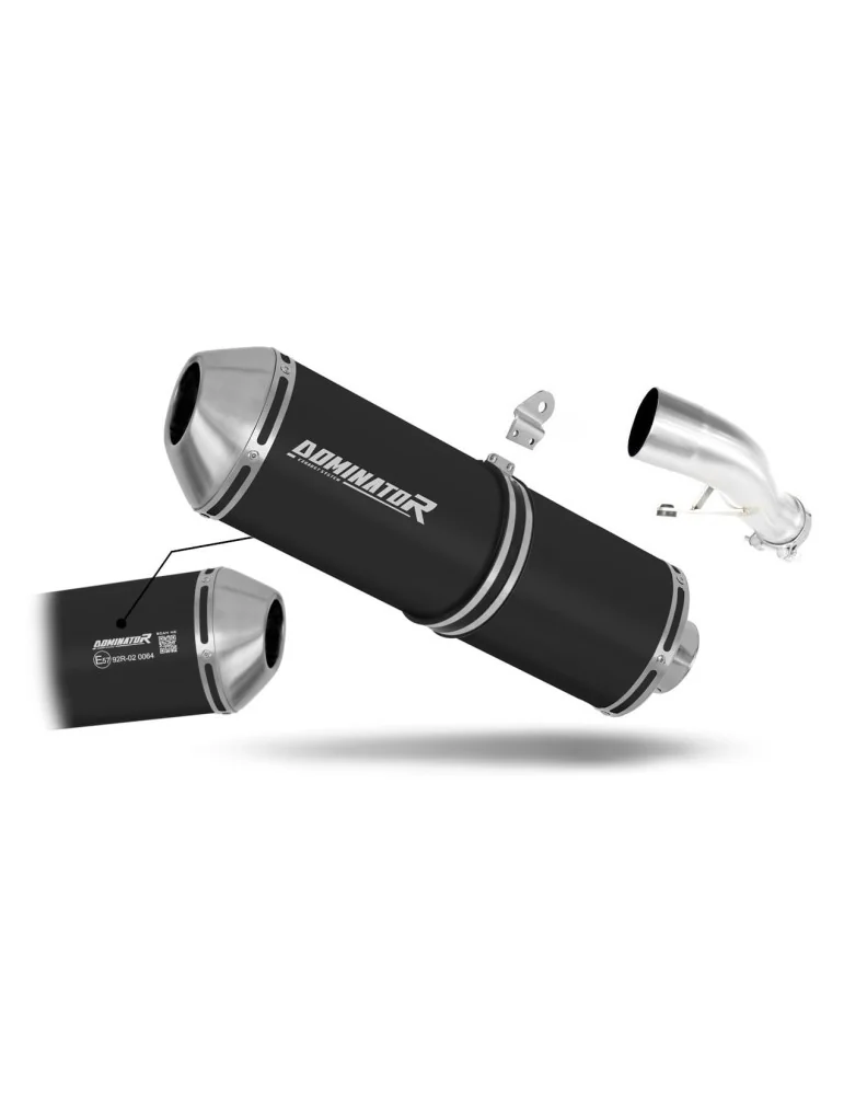 Silencieux slip-on homologué Dominator OVR Noir pour Yamaha FZ1 Fazer 1000 (2006-2015)