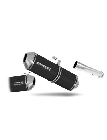 Silencieux slip-on homologué Dominator OVR Noir pour Yamaha FZS Fazer 1000 (2001-2005)