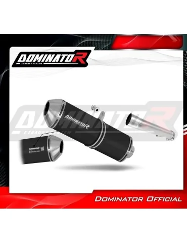 Silencieux slip-on homologué Dominator OVR Noir pour Yamaha FZS Fazer 1000 (2001-2005)