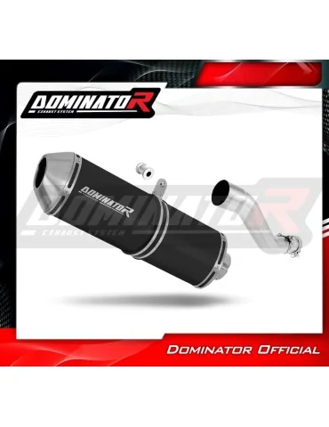 Silencieux slip-on Dominator OVR Noir pour Yamaha XT 600 43F (1982-1986)