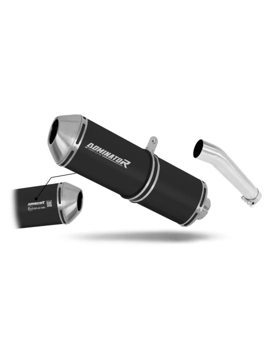 Silencieux slip-on homologué Dominator OVR Noir pour Yamaha FZS Fazer 600 (1998-2003)