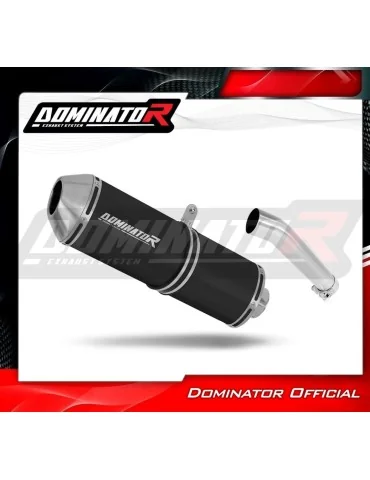 Silencieux slip-on Dominator OVR Noir pour Yamaha FZS Fazer 600 (1998-2003)