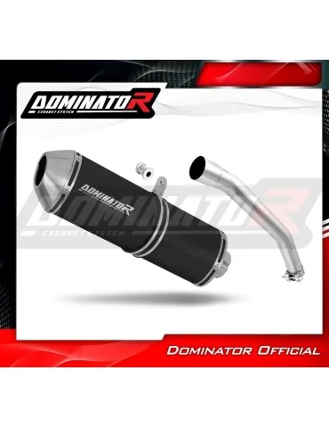Silencieux slip-on Dominator OVR Noir pour Triumph Tiger 900 T709 (1999-2000)