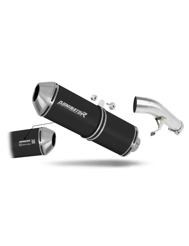 Silencieux slip-on homologué Dominator OVR Noir pour Suzuki GSF 1250 N / S Bandit (2007-2016)