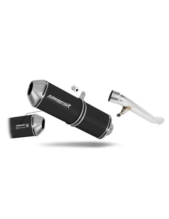Silencieux slip-on homologué Dominator OVR Noir pour Suzuki GSF Bandit 1200 (2006-2007)