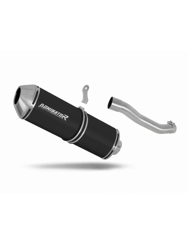 Silencieux slip-on Dominator OVR Noir pour Suzuki DR 800 S Big côté droit