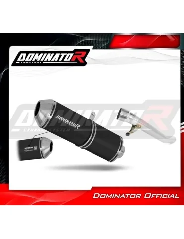 Silencieux slip-on homologué Dominator OVR Noir pour Suzuki GSXF 750 (1998-2006)