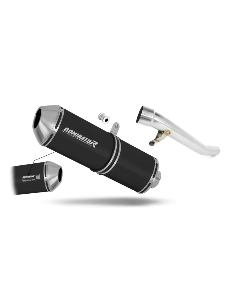 Silencieux slip-on homologué Dominator OVR Noir pour Suzuki GSX 750 Inazuma (1997-2003)