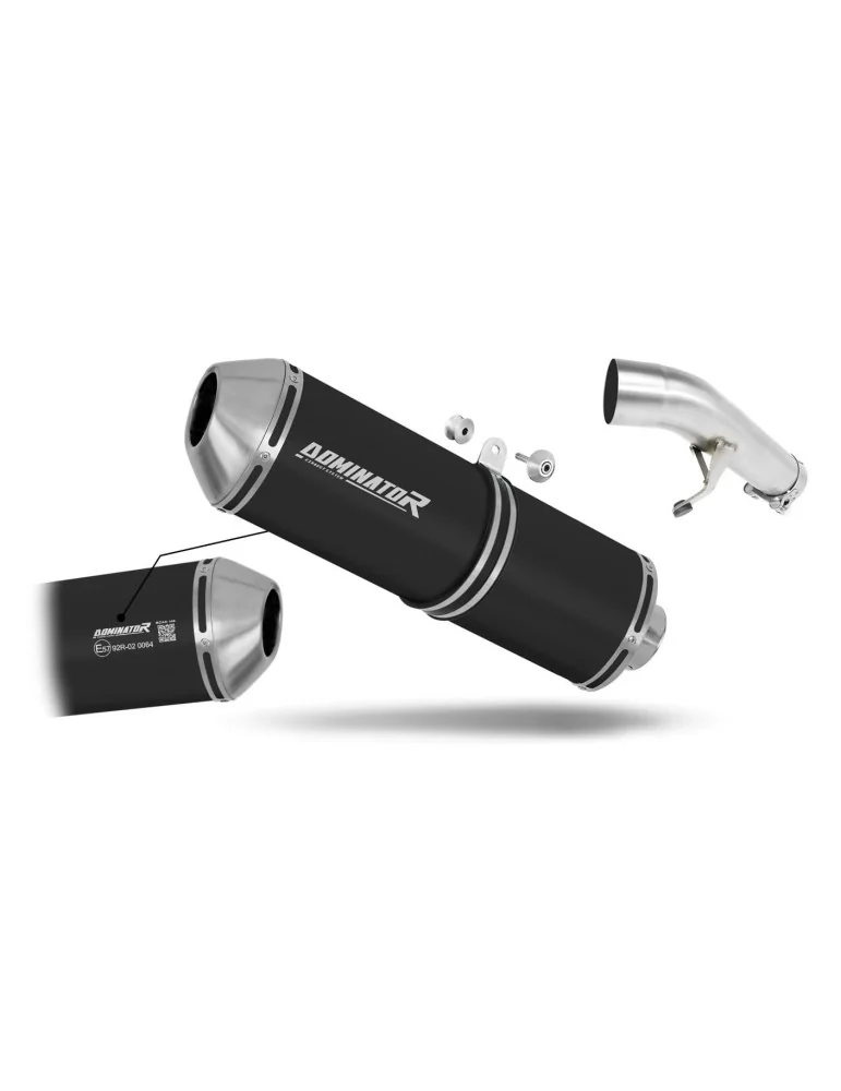 Silencieux slip-on homologué Dominator OVR Noir pour Suzuki GSXF 650 (2007-2016)
