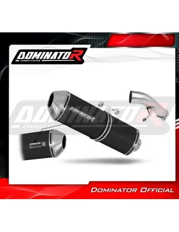 Silencieux slip-on homologué Dominator OVR Noir pour Suzuki GSXF 650 (2007-2016)
