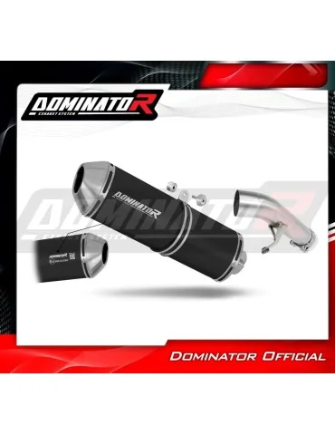 Silencieux slip-on homologué Dominator OVR Noir pour Suzuki GSF 650 Bandit N / S (2007-2016)