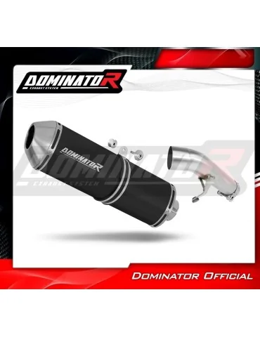 Silencieux slip-on Dominator OVR Noir pour Suzuki GSF 650 Bandit N / S (2007-2016)