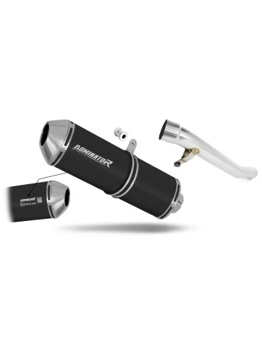 Silencieux slip-on homologué Dominator OVR Noir pour Suzuki GSF 650 Bandit N / S (2005-2006)