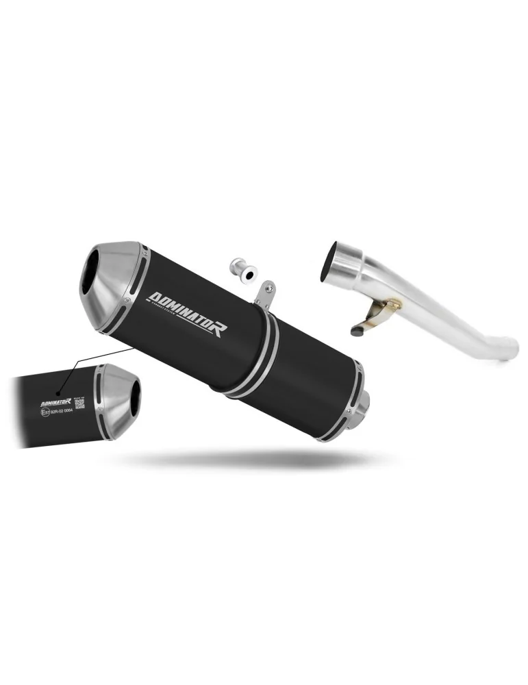 Silencieux slip-on homologué Dominator OVR Noir pour Suzuki GSF 650 Bandit N / S (2005-2006)