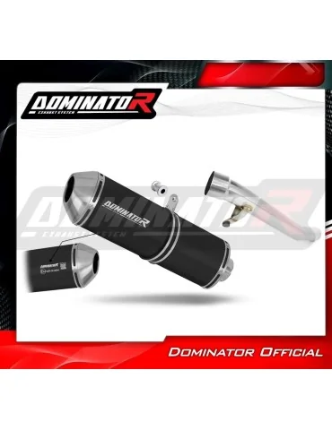 Silencieux slip-on homologué Dominator OVR Noir pour Suzuki GSF 650 Bandit N / S (2005-2006)