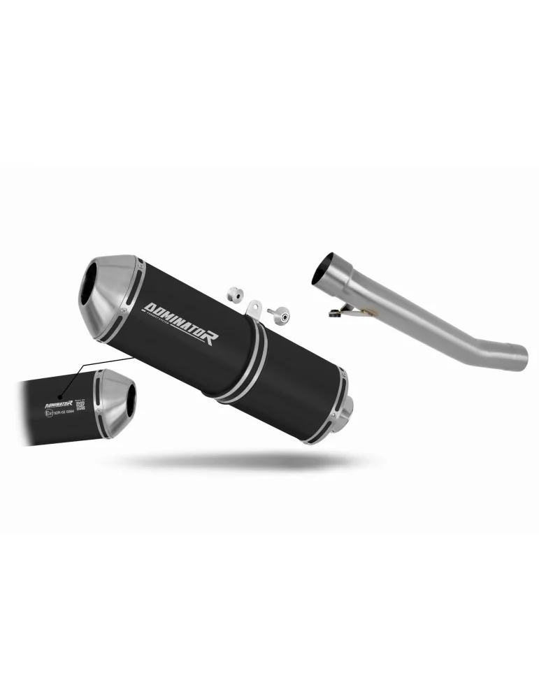 Silencieux slip-on homologué Dominator OVR Noir pour Suzuki GSXF 600 (1998-2006)