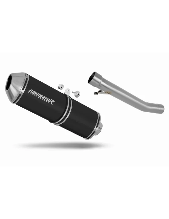 Silencieux slip-on Dominator OVR Noir pour Suzuki GSXF 600 (1998-2006)