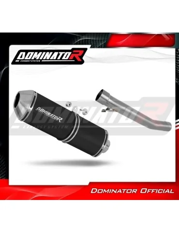 Silencieux slip-on Dominator OVR Noir pour Suzuki GSXF 600 (1998-2006)