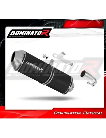 Silencieux slip-on Dominator OVR Noir pour Suzuki GSF Bandit 400 (1989-1990)