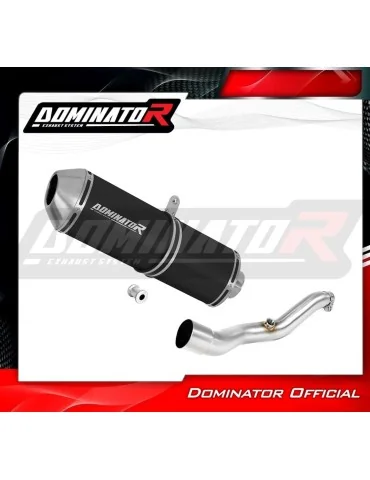 Silencieux slip-on Dominator OVR Noir pour Suzuki Burgman 400 (2007-2016)
