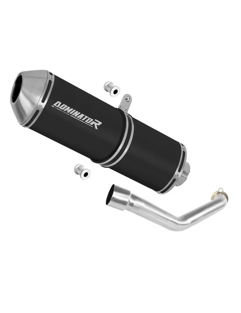 Silencieux slip-on Dominator OVR Noir pour Suzuki Burgman 400 (1998-2002)