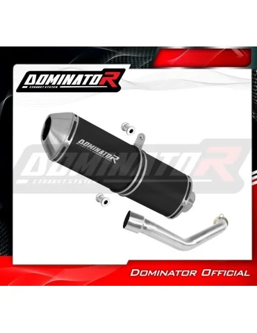Silencieux slip-on Dominator OVR Noir pour Suzuki Burgman 400 (1998-2002)