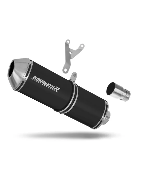 Silencieux slip-on Dominator OVR Noir pour Piaggio MP3 500