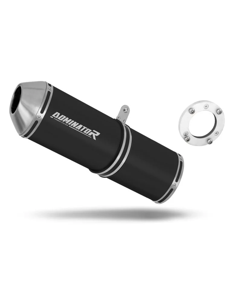 Silencieux bolt-on Dominator OVR Noir pour Kawasaki ZX12R (2000-2005)
