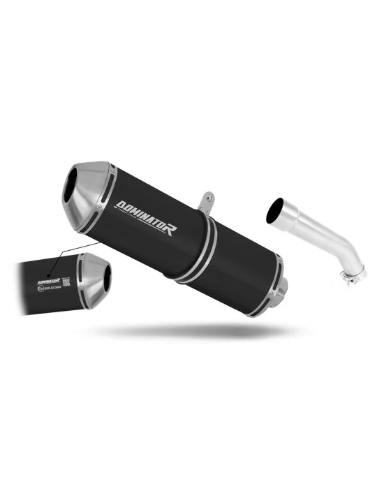 Silencieux slip-on homologué Dominator OVR Noir pour Kawasaki ZX10R (2004-2005)